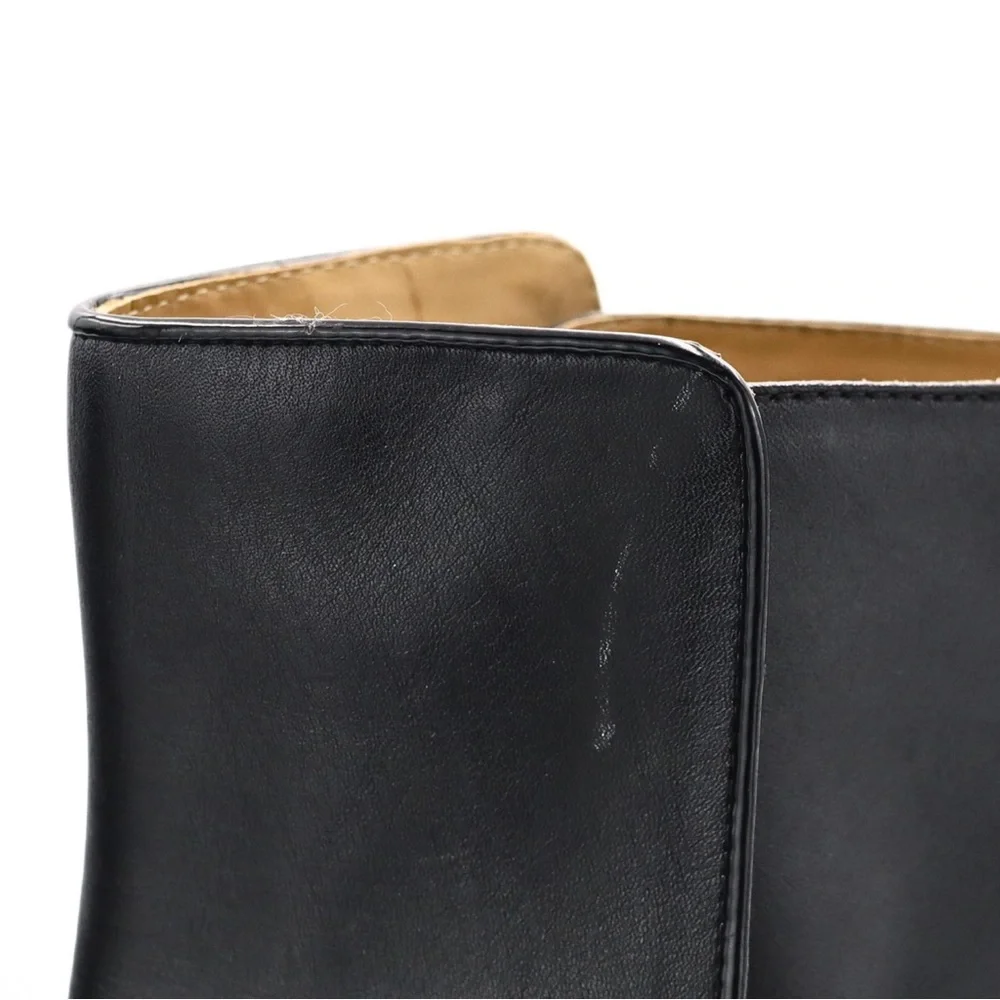 Tory Burch Kira 70MM Bootie Black Leather Ankle Boots US 9.5 M - Picture 12 of 14